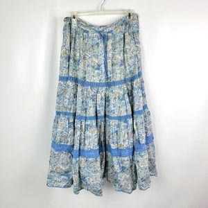 Bridgewater Studio 100% Cotton Fully Lined Full Skirt Sz 14W NWOT